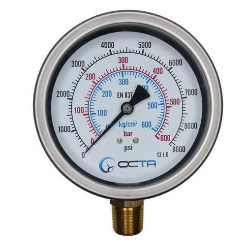 octagauge_pressure gauge_เพรสเชอร์เกจ_เกจวัดแรงดัน_wika_gb100_600bar