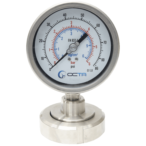 pressure-gauge-diaphragm-seal-ds-union-octa-gs100-1713-front