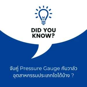 จับคู่ Pressure Gauge กับวาล์วอุตสาหกรรมประเภทใดได้บ้าง-octagauge