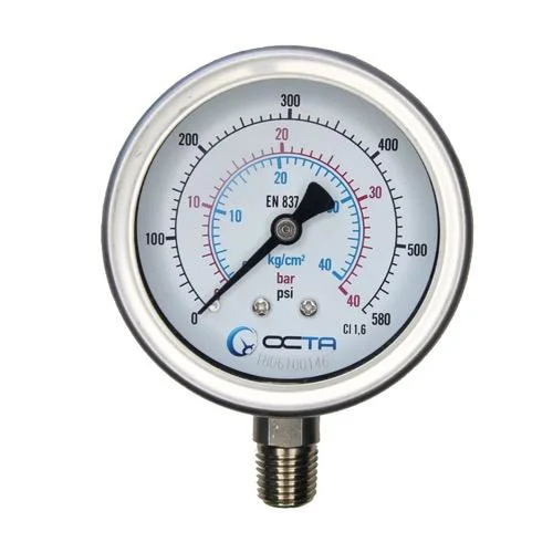 Pressure Gauge and Diaphragm Seal เกจวัดแรงดันยี่ห้อ Octa เกจวัดแรงดัน pressure gauge octa gs63 40bar เกจวัดแรงดัน-pressure-gauge-octa-gs63-40bar