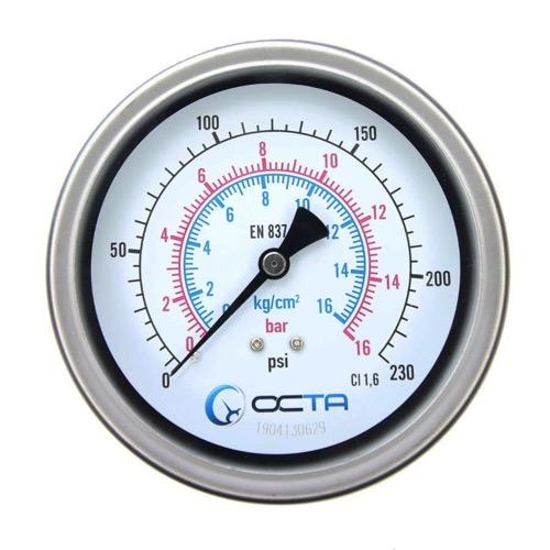 เพรสเชอร์เกจ-pressure-gauge-octagauge-GBK100-16bar