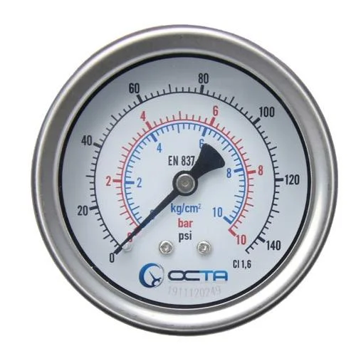Pressure Gauge and Diaphragm Seal เกจวัดแรงดันยี่ห้อ Octa เพรสเชอร์เกจ pressure gauge octagauge GBK63 10bar เพรสเชอร์เกจ-pressure-gauge-octagauge-GBK63-10bar