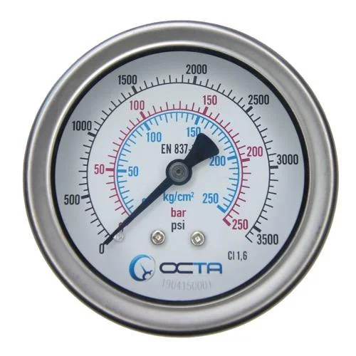 เพรสเชอร์เกจ-pressure-gauge-octagauge-GBK63-250bar